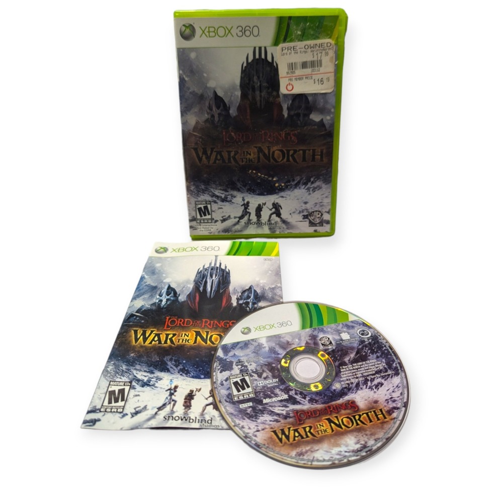 Lord‎ of the Rings War in the North Xbox 360 Action RPG Warner Bros Games CIB